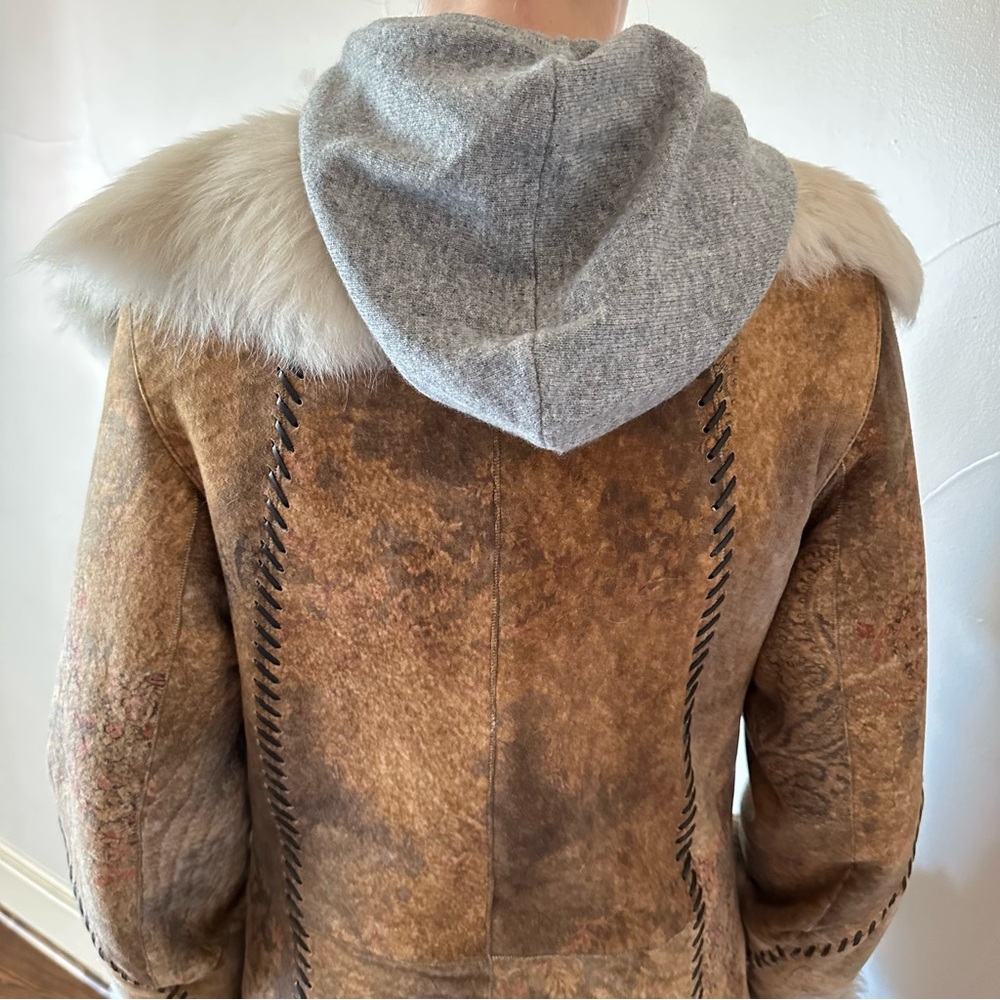 YVES SALOMON Shearling Long Coat🌸 - Picture 7 of 16